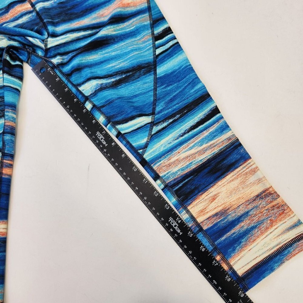 C&C California Capri Leggings Womens S Multi Stripe Activewear Athletic Workout - Picture 5 of 7